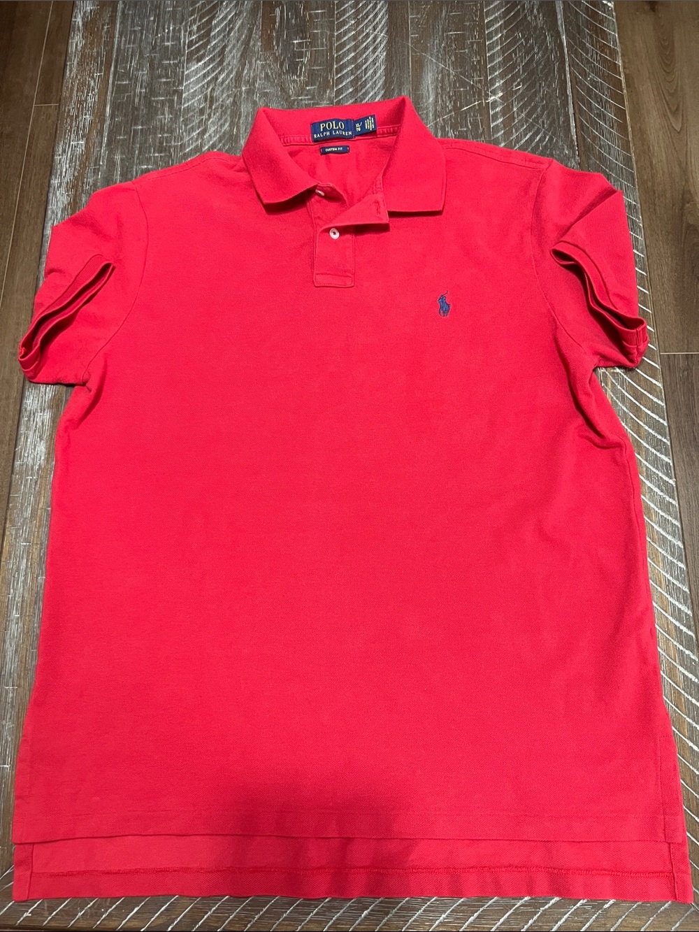 Polo by Ralph Lauren Bright Red Short-Sleeve Polo with Navy Pony